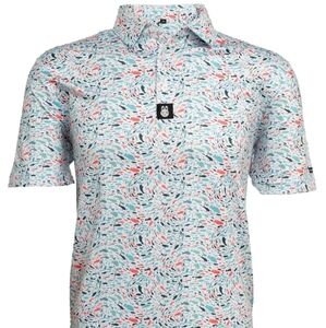 DoubleBogey Down Apparel Fish N Chips Polo